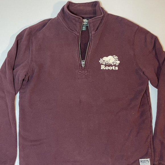 Roots 1/4 Zip Sweater (Medium) - Picture 1 of 1